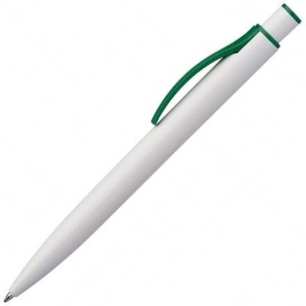 Ручка шариковая автоматическая "Legnano" белый/зеленый