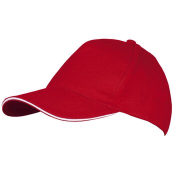 Бейсболка "Long Beach" красный/белый