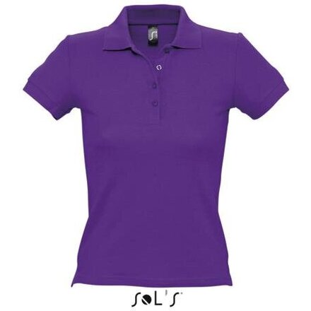 Рубашка-поло женская "People" 210, XXL, темно-фиолетовый