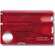 Мультиинструмент "SwissCard Nailcare 0.7240.T" красный полупрозрачный
