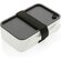 Контейнер для еды "P269.053", белый/черный
