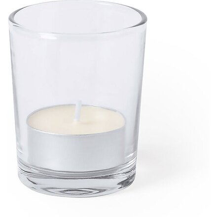 Свеча декоративная "Persy ваниль" ароматизированная, прозрачный/белый