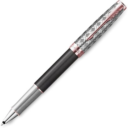 Ручка-роллер Parker Sonnet Premium Refresh GREY GT, стержень: F, цвет чернил: black, в подарочной упаковке