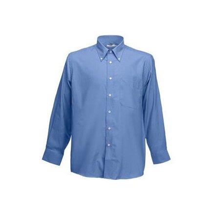 Рубашка мужская "Long Sleeve Oxford Shirt" 135, XXL, синий