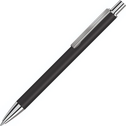 Ручка шариковая автоматическая "Groove" черный/серебристый
