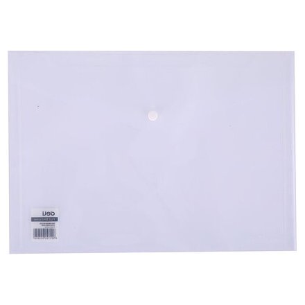 Папка-конверт на кнопке "Deli", A4, фиолетовый