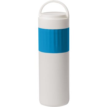 Термос "Turbo" белый/голубой