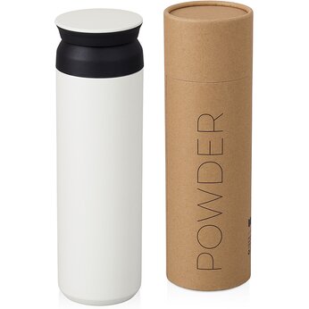 Вакуумный термос "Powder" 500 мл, тубус, белый