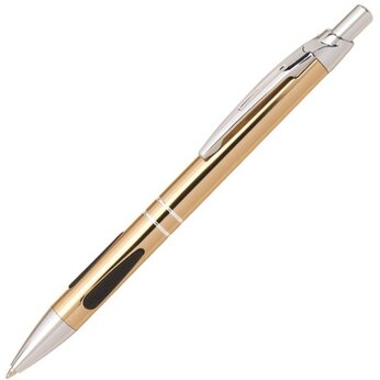 Ручка шариковая автоматическая "Lucerne" золотистый/серебристый