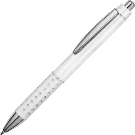 Ручка шариковая автоматическая "Bling" белый/серебристый