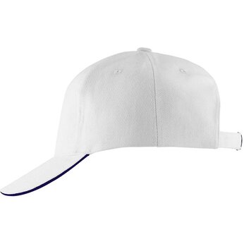Бейсболка "Long Beach" белый/темно-синий