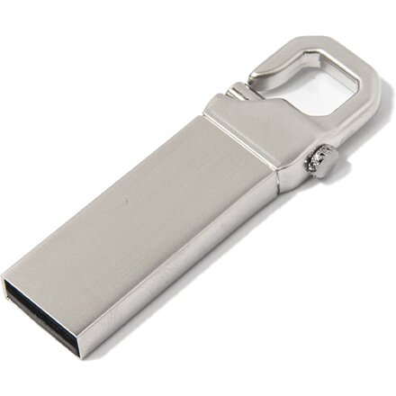 Карта памяти USB Flash 2.0 8 Gb "Carabine" серебристый