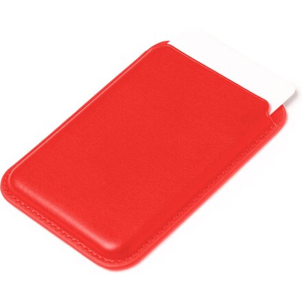 Держатель магнитный для банковских карт "WASAT", красный