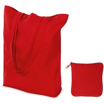 Складывающаяся сумка Skit из хлопка на молнии, красный