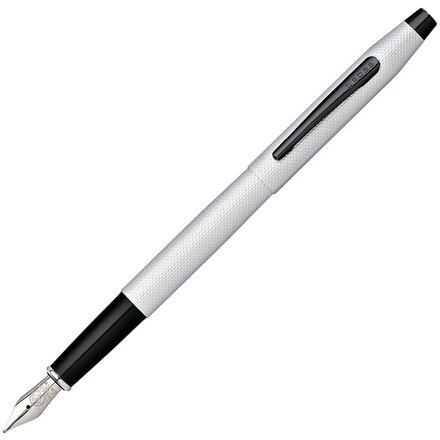 Ручка перьевая "Classic Century Brushed Chrome" серебристый/черный