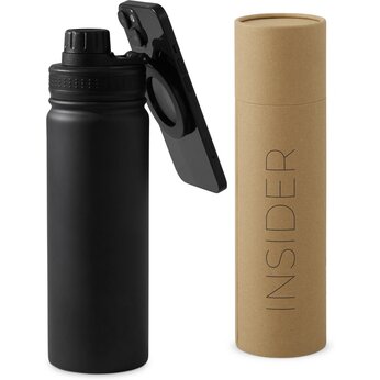 Вакуумная термобутылка с magsafe-держателем "INSIDER", 600 мл, черный