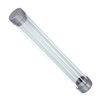 Футляр-тубус для ручки "19606" прозрачный/серый