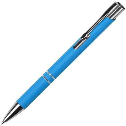 Ручка шариковая автоматическая "Legend Gum" голубой/серебристый