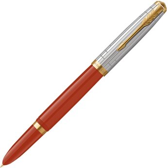 Перьевая ручка Parker 51 Premium Red GT, перо:M/F чернила:Black,Blue, в подарочной упаковке