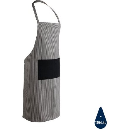 Фартук "Ukiyo" 280, темно-синий/черный