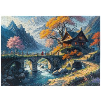 Деревянный пазл "Wonderhouse"