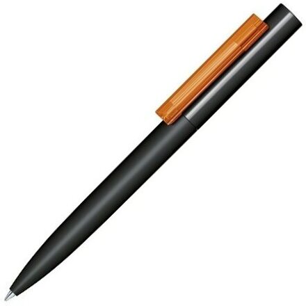 Ручка шариковая автоматическая "Headliner Soft Touch" черный/оранжевый
