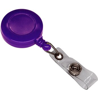 Держатель-ретрактор для бэджа "4hand", фиолетовый 2089 C