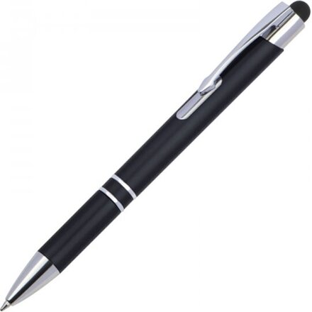 Ручка шариковая автоматическая "World" черный/серебристый
