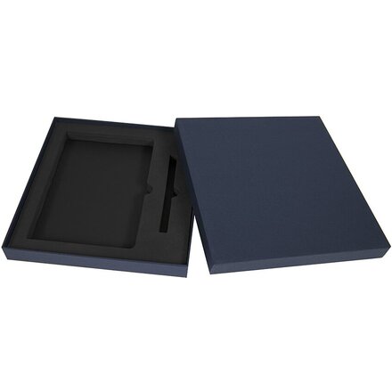 Коробка под ежедневник и ручку "24724/26" 26,5*23,5 см, темно-синий