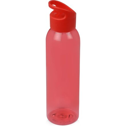 Бутылка для воды "Plain" прозрачный красный