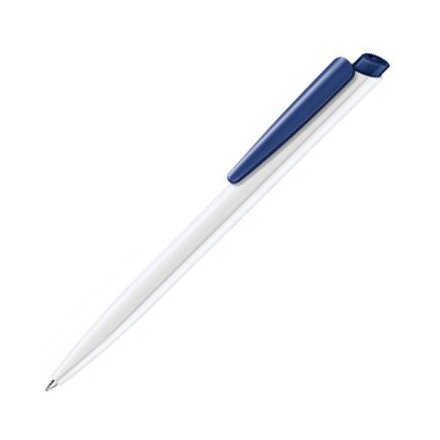 Ручка шариковая автоматическая "Dart Polished Basic" белый/темно-синий