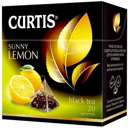 Чай черный "Curtis" Sunny Lemon, в пирамидках