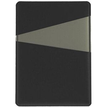 Обложка для карт "Simply" с 3 отделениями, черный/серый