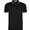 Рубашка-поло мужская "Montreal" 230, S, х/б, черный/белый