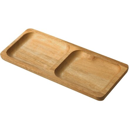 Менажница из акации с двумя секциями "Almond"