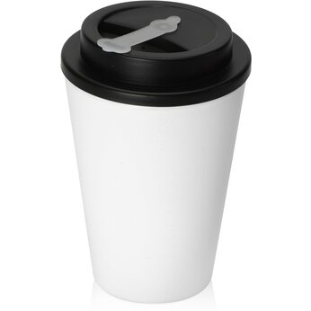 Стакан "Take away" белый/черный