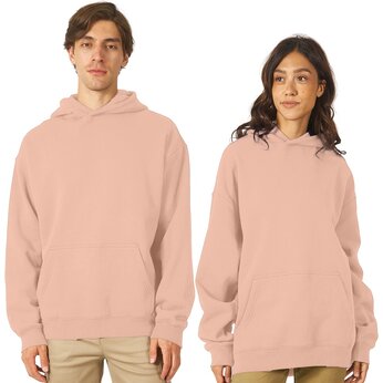 Толстовка с капюшоном оверсайз «Berlin» унисекс, лосось,  XL-2XL