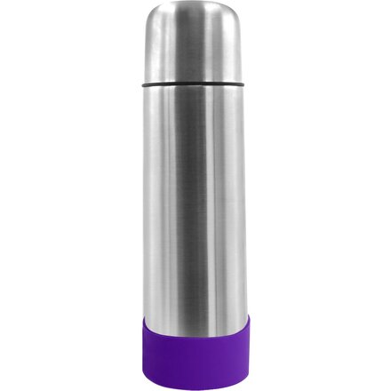 Термос "Picnic Silver To Go" с манжетой, серебристый/фиолетовый