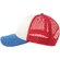 Бейсболка "Rapper-S",  белый/красный/синий