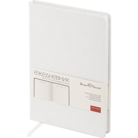 Ежедневник недатированный «Megapolis Velvet New» A5, белый