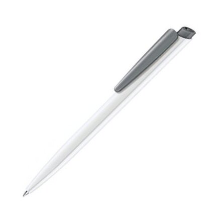 Ручка шариковая автоматическая "Dart Polished Basic" белый/серый