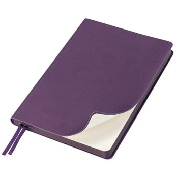 Ежедневник недатированный А5 "Flexy Soft Touch Latte", фиолетовый, срез фиолетовый
