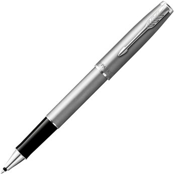 Ручка роллер Parker Sonnet T546  Stainless Steel CT, стержень: F, цвет чернил: black, в подарочной упаковке