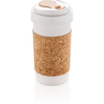 Стакан "Eco" белый/светло-коричневый