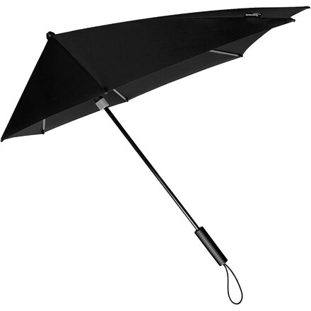 Зонт-трость "ST-12-GREY" черный/серый