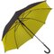 Зонт-трость "Doubly" черный/желтый