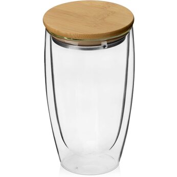 Стакан "Batur" прозрачный/коричневый