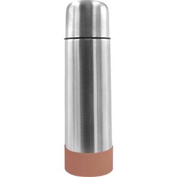 Термос "Picnic Silver To Go" с манжетой, серебристый/мокко