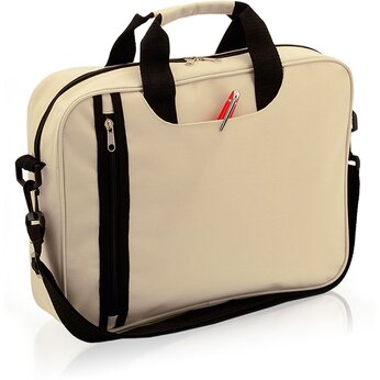 Сумка-кейс для документов "AMAZON" на ремне, бежевый/черный