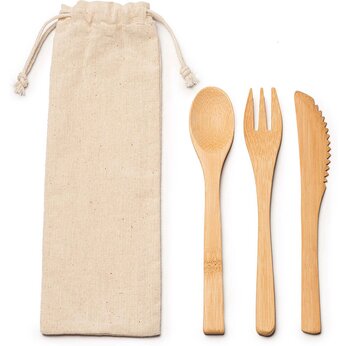 Набор столовых приборов из бамбука COLMER, натуральный